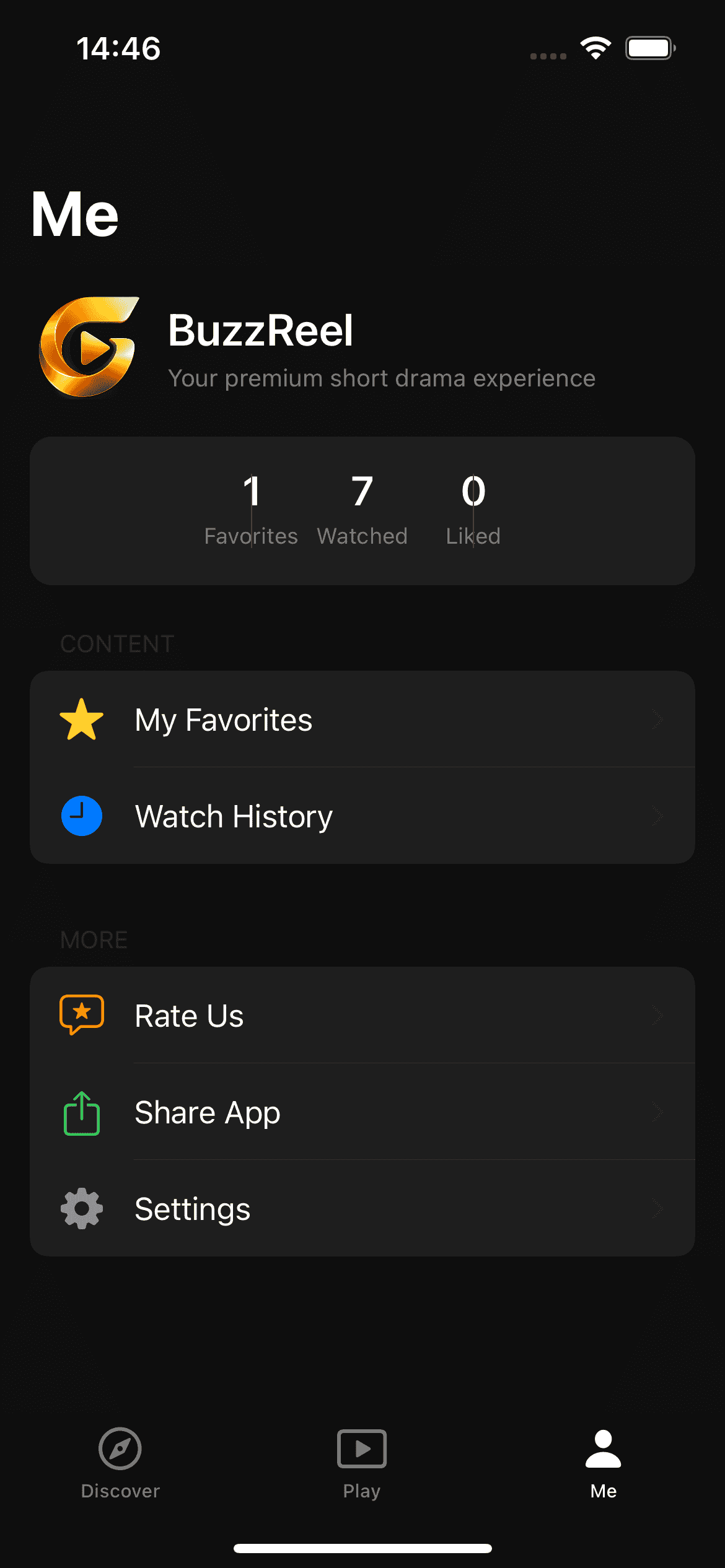 BuzzReels — library or profile